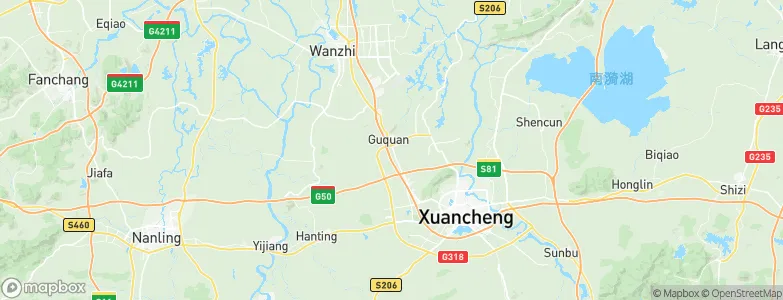 Guquan, China Map