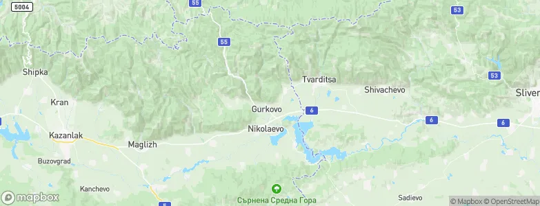 Gurkovo, Bulgaria Map
