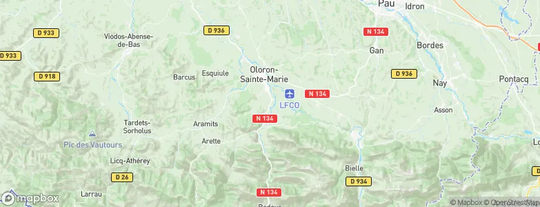 Gurmençon, France Map