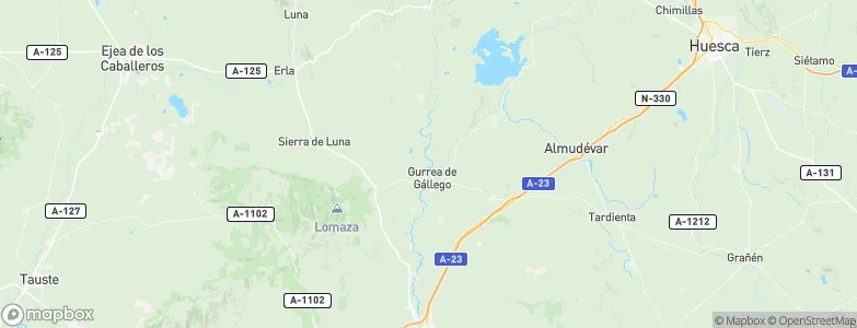 Gurrea de Gállego, Spain Map
