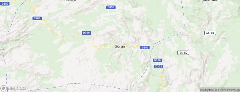 Gürün, Turkey Map