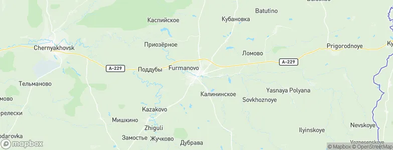 Gusev, Russia Map