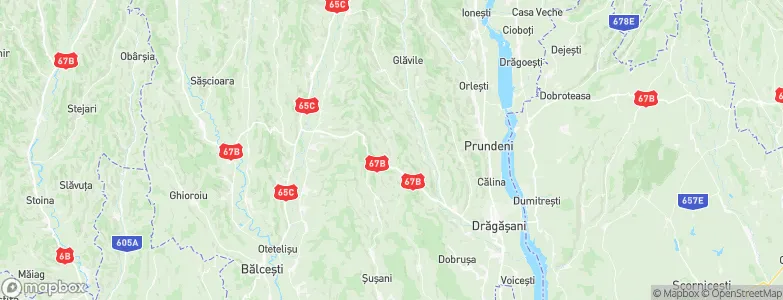 Guşoeni, Romania Map
