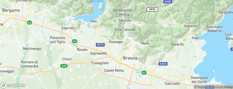 Gussago, Italy Map
