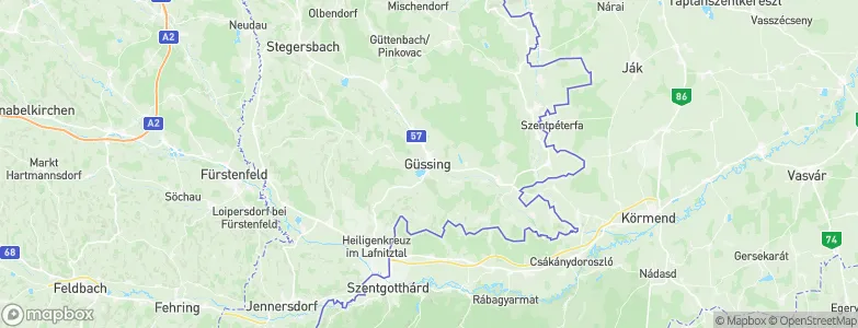 Güssing, Austria Map