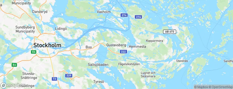 Gustavsberg, Sweden Map
