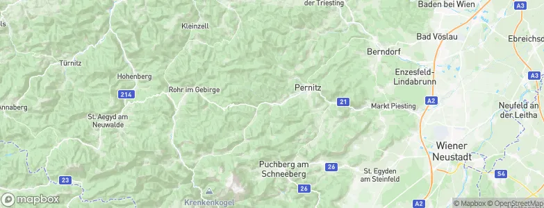 Gutenstein, Austria Map