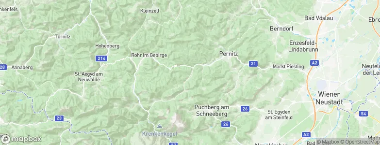 Gutenstein, Austria Map