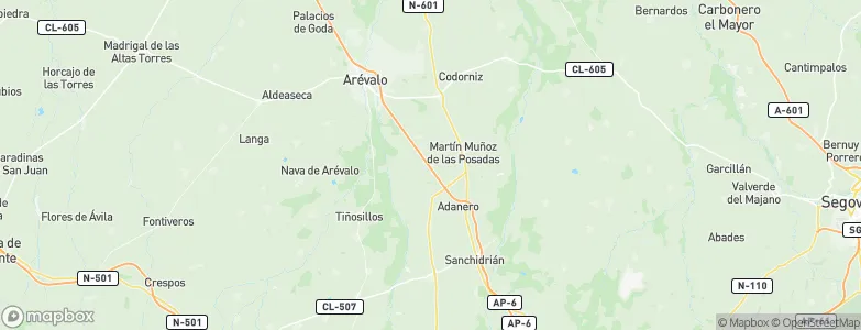 Gutierre-Muñoz, Spain Map