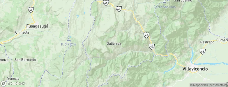 Gutiérrez, Colombia Map