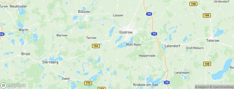 Gutow, Germany Map