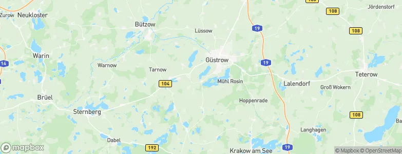 Gutow, Germany Map