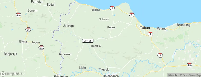 Guwoterus, Indonesia Map
