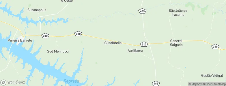 Guzolândia, Brazil Map