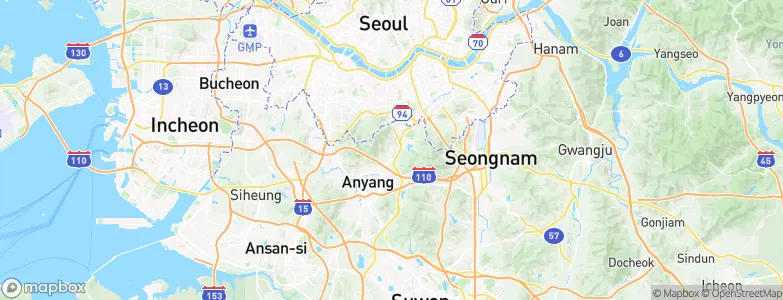 Gwacheon, South Korea Map