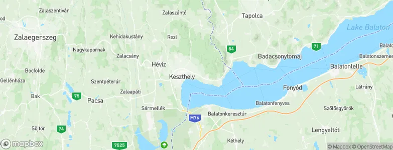 Gyenesdiás, Hungary Map