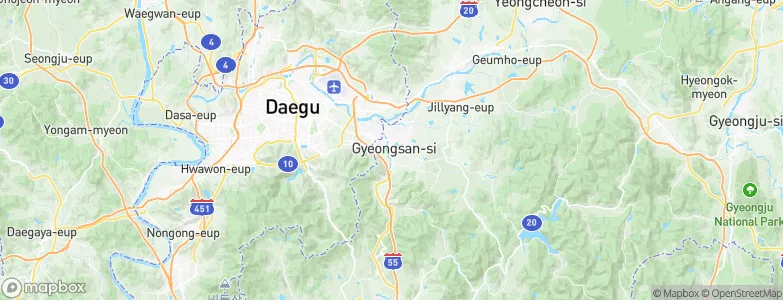 Gyeongsan-si, South Korea Map