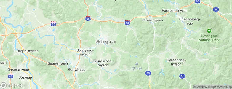 Gyeongsangbuk-do, South Korea Map