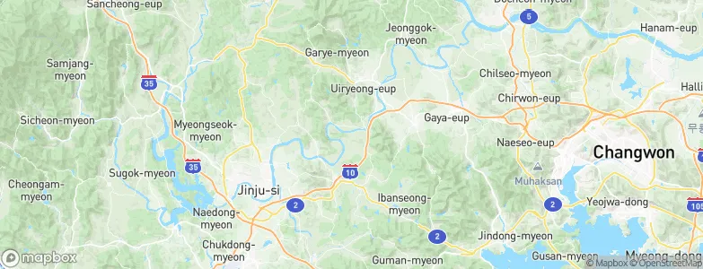 Gyeongsangnam-do, South Korea Map