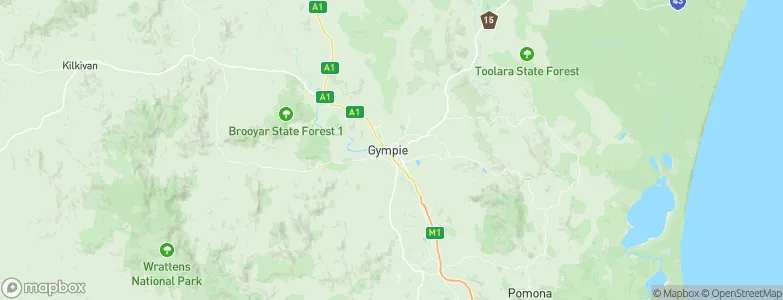 Gympie, Australia Map