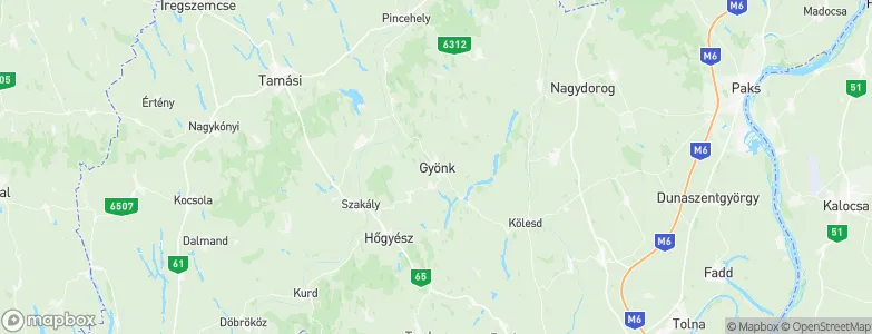 Gyönk, Hungary Map