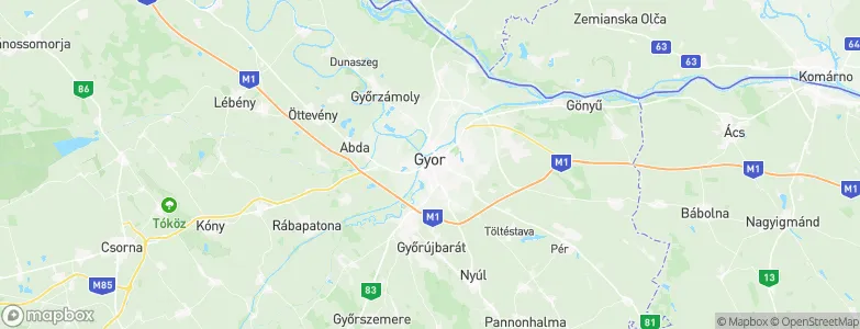 Győr, Hungary Map