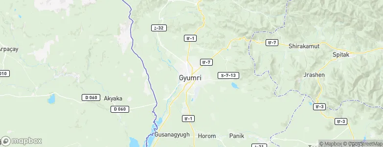 Gyumri, Armenia Map
