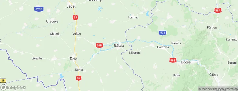 Gătaia, Romania Map