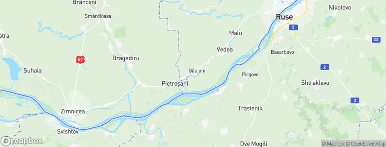 Găujani, Romania Map