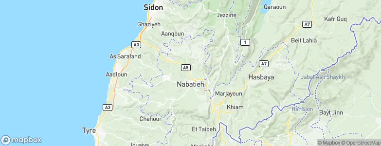 Habboûch, Lebanon Map