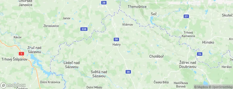 Habry, Czechia Map