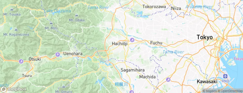 Hachiōji, Japan Map