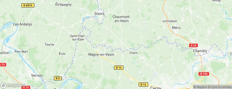 Hadancourt-le-Haut-Clocher, France Map