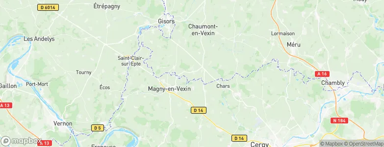 Hadancourt-le-Haut-Clocher, France Map