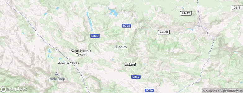Hadim, Turkey Map