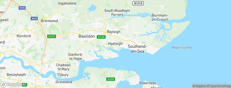 Hadleigh, United Kingdom Map