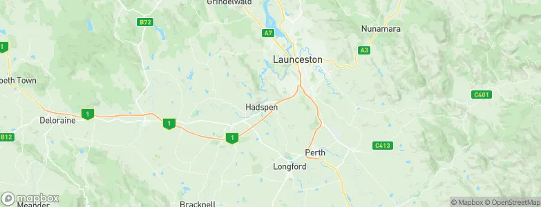 Hadspen, Australia Map