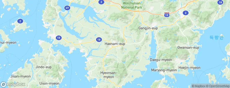 Haenam, South Korea Map