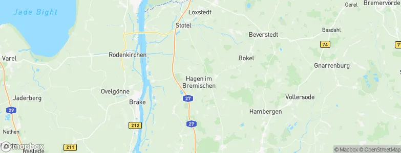 Hagen im Bremischen, Germany Map