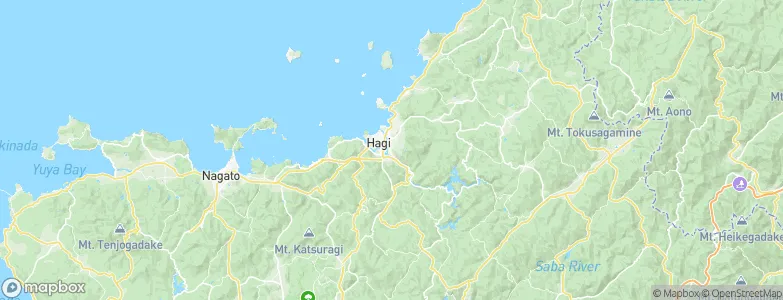 Hagi, Japan Map