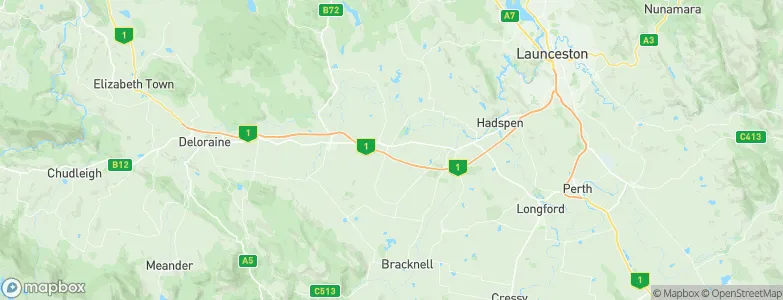 Hagley, Australia Map