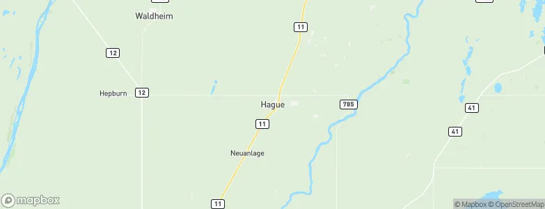 Hague, Canada Map