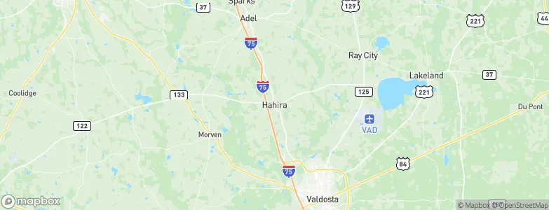 Hahira, United States Map