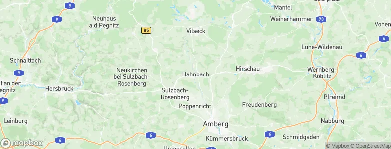 Hahnbach, Germany Map