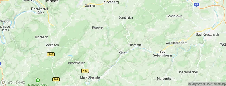 Hahnenbach, Germany Map