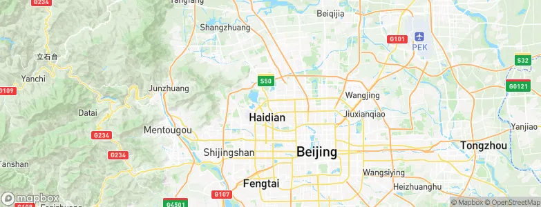Haidian, China Map