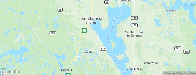 Haileybury, Canada Map