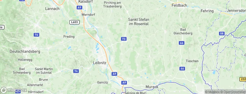 Hainsdorf im Schwarzautal, Austria Map