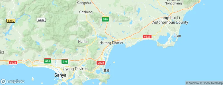 Haitangwan, China Map
