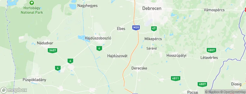 Hajdú-Bihar, Hungary Map